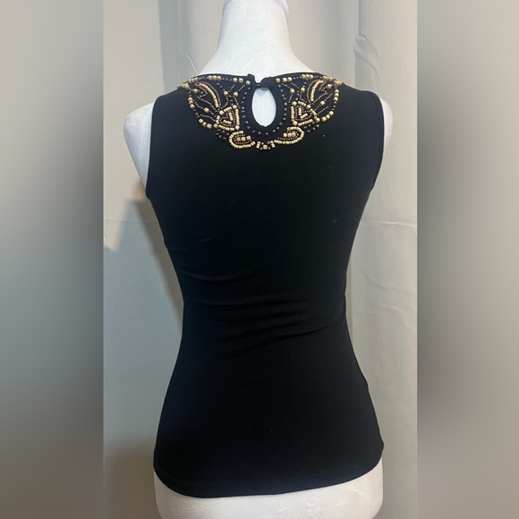 Cache Vintage Sleeveless Beaded Blouse - Picture 4 of 5